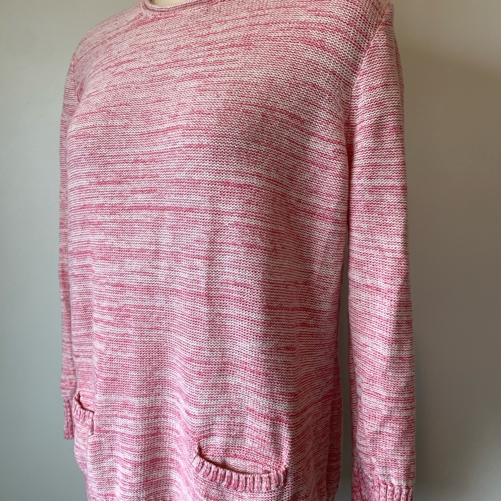 Chaps Women's Marled Pink Sweater